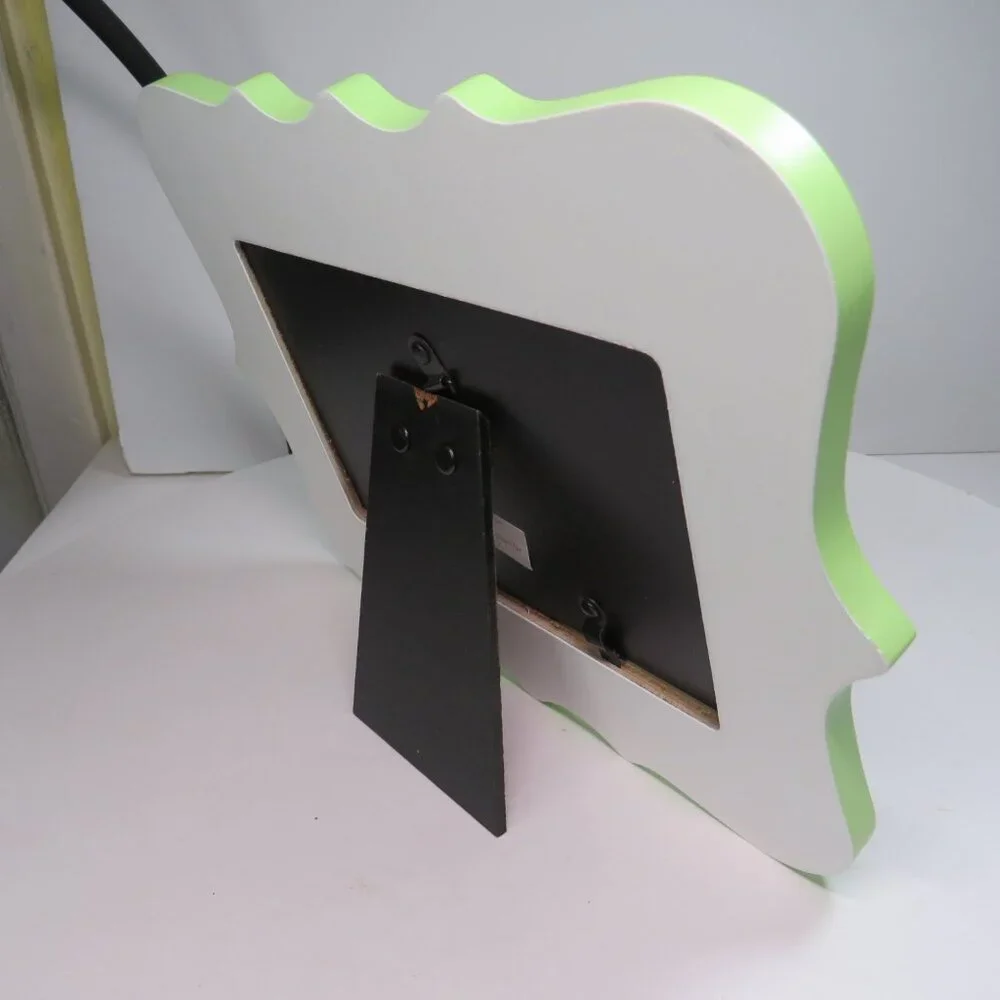 Orange Lime Green Floral Butterfly Picture Frame